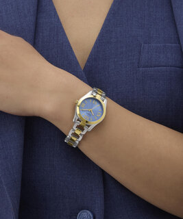 GUESS, Modrá, Stříbrná, Zlatá barva Veda hodinky