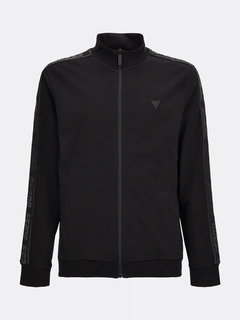 Luxusní Logo tape mikina, Černá barva, S, M