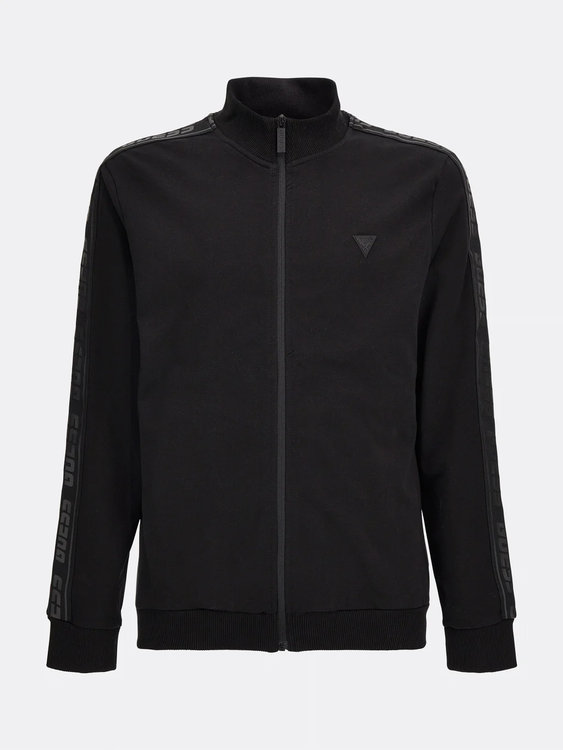 Luxusní Logo tape mikina, Černá barva, S, M