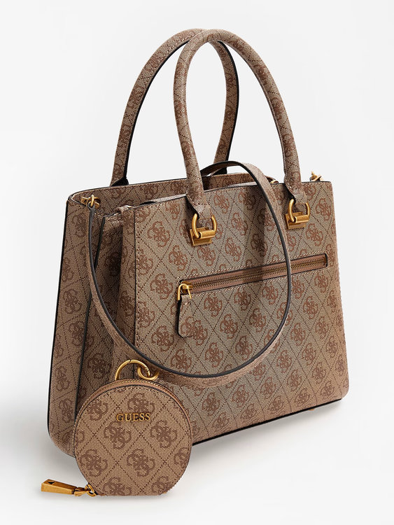 Hensely kabelka – GUESS, Béžová barva Ženy