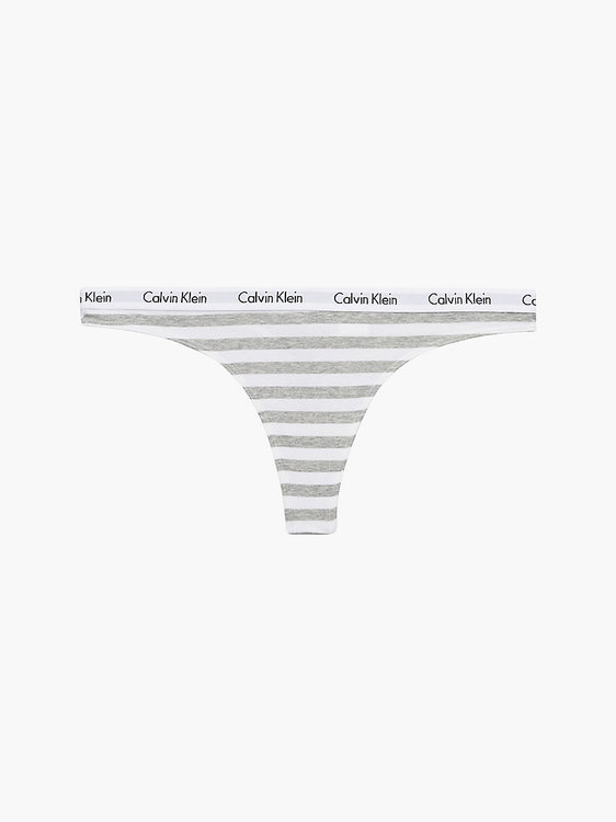 Calvin Klein Underwear – Carousel tanga, Bílá, Šedá barva