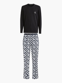 Luxusní CK One pyžamový set, Bílá, Černá barva, S, M, L, XL