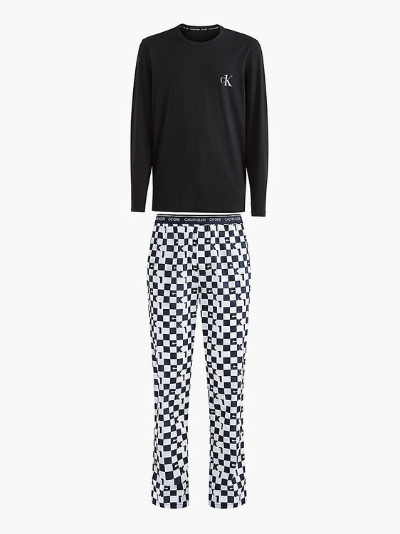 Luxusní CK One pyžamový set, Bílá, Černá barva, S, M, L, XL