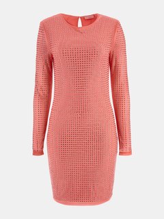 Luxusní Estelle šaty, Růžová barva, M