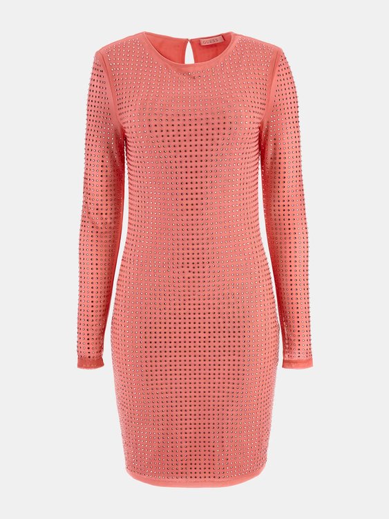 Luxusní Estelle šaty, Růžová barva, M