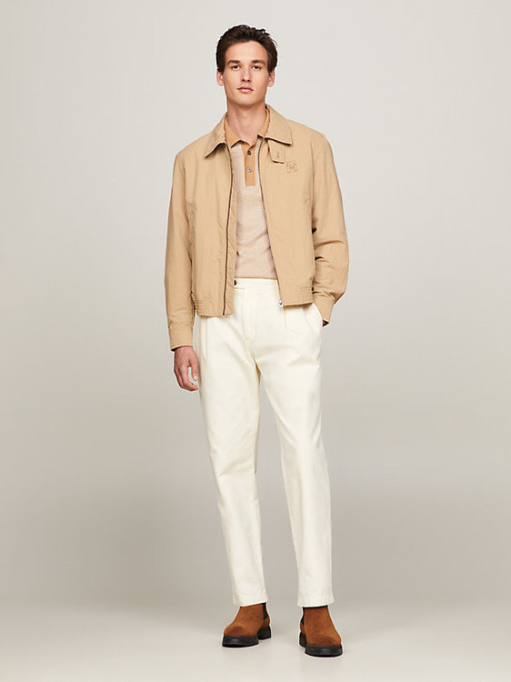 TH Warm Water Repellent bunda – Tommy Hilfiger, Béžová, Khaki barva Muži