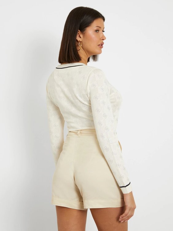 Rosie 4G svetr – GUESS, Krémová barva Ženy