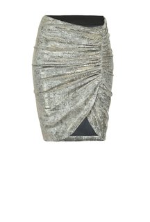 Módní Mezzogiorno sukně, Černá, Stříbrná barva, 2020