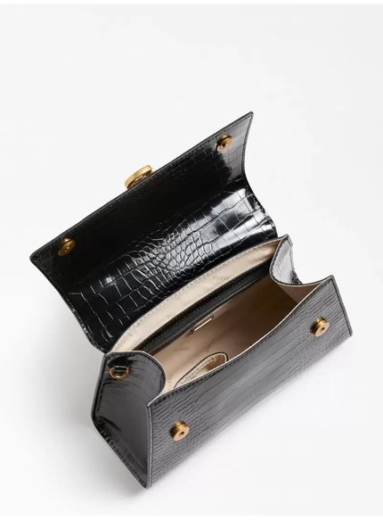 Módní Stephi kabelka, Černá barva, 2022