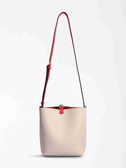 Brenton kabelka – Guess, Béžová, Červená barva Ženy, Ženy