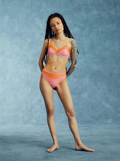 Luxusní Pride podprsenka, Oranžová, Růžová barva, S, M, L