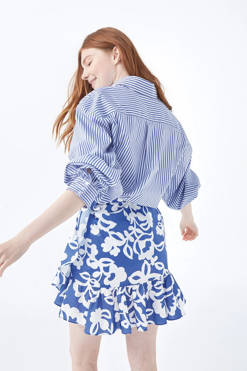 Fresh košile – Nenette, Bílá, Modrá barva Ženy