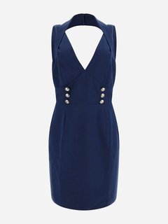 Amanda šaty Modrá, Navy barva Ženy