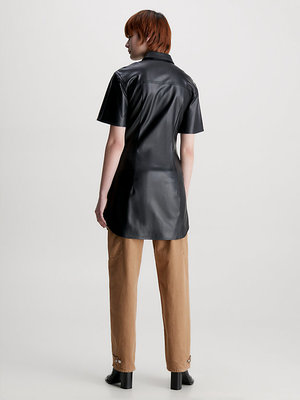 J20J221388-BEH šaty pu kůže – Calvin Klein Jeans Ženy