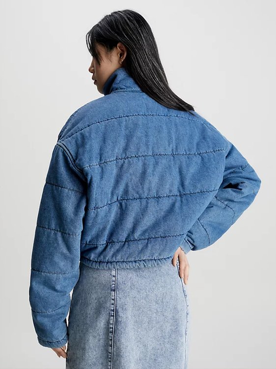 Light Denim bunda – Calvin Klein Jeans, Modrá barva Ženy