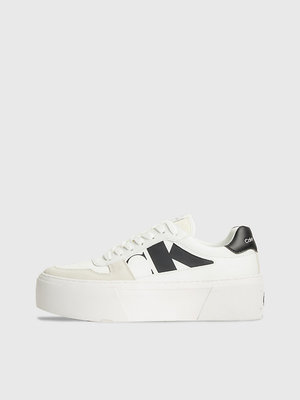 Calvin Klein Jeans – Cupsole Flatform tenisky, Bílá barva