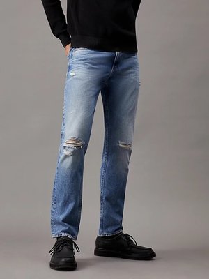 Calvin Klein Jeans – Authentic Straight jeans, Modrá barva
