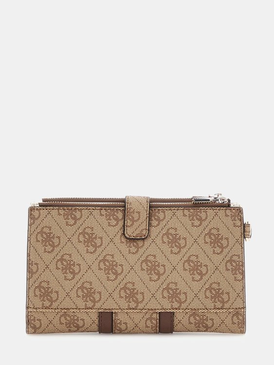 Noreen střední peněženka – GUESS, Béžová barva Ženy