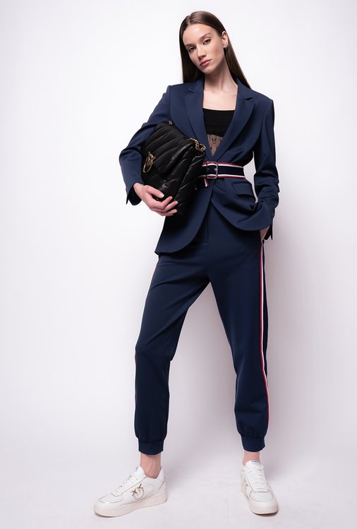 Luxusní Predappio kalhoty, Modrá, Navy barva