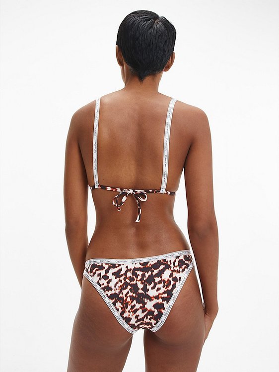 Módní KW0KW01855-0HE plavky HIGH LEG CHEEKY BIKINI-PRINT, 2022