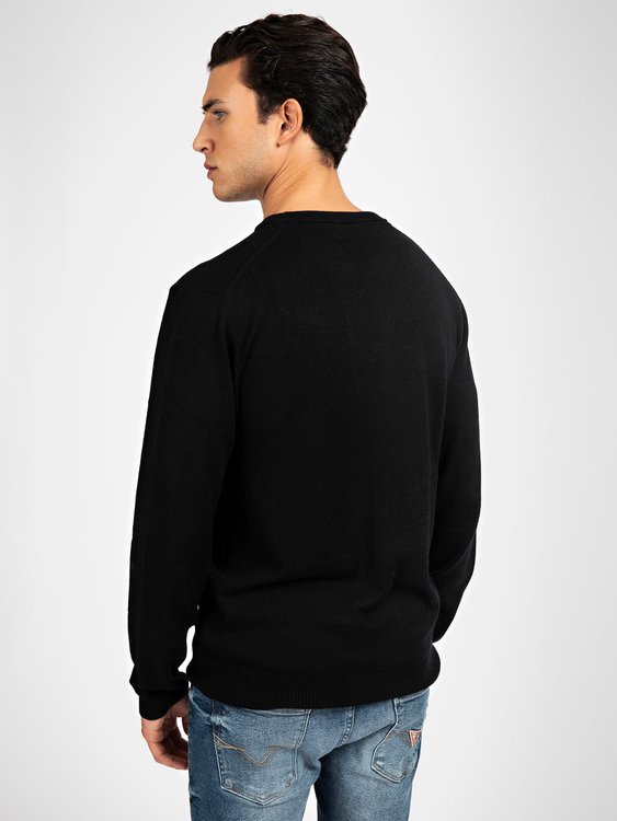 Módní GG svetr, Bílá, Černá barva, 2021, 2020