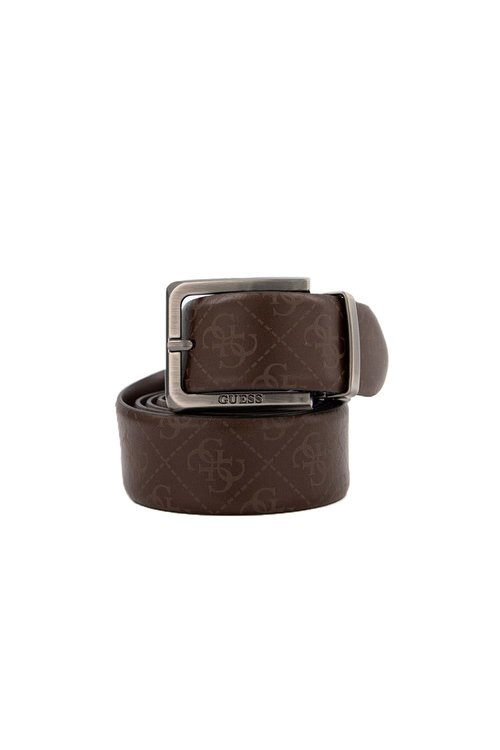 Reversible pásek – Guess, Hnědá barva Muži