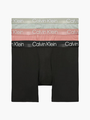 Modern structure boxerky 3ks Černá, Růžová, Šedá barva Muži