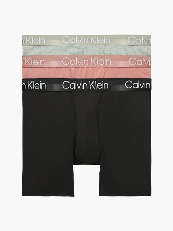 Modern structure boxerky 3ks Černá, Růžová, Šedá barva Muži