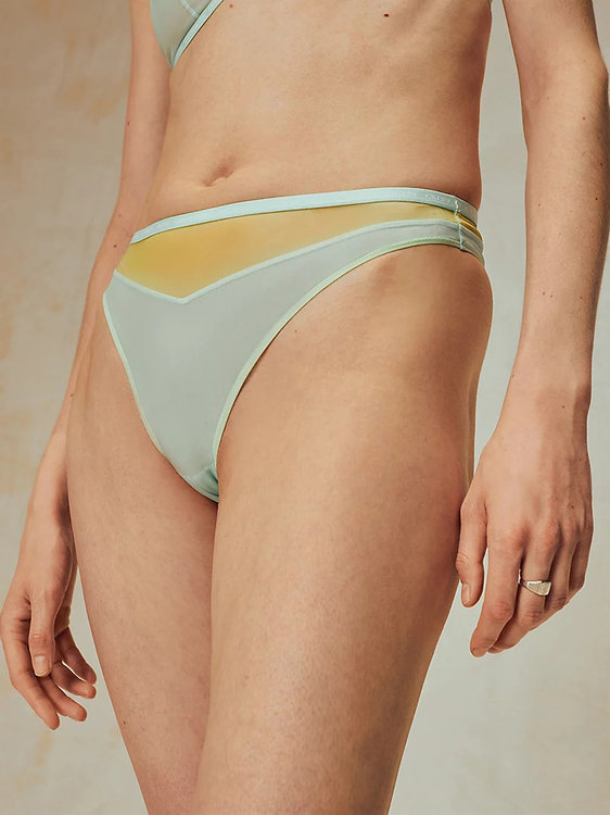 Pride tanga – Calvin Klein Underwear, Zelená, Žlutá barva Ženy