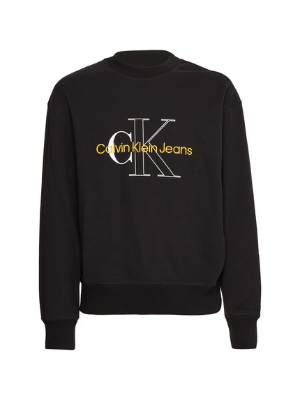 Calvin Klein Jeans, Černá barva Two tone monogram mikina