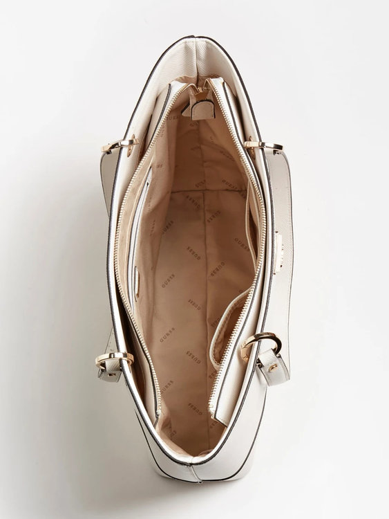 Luxusní Noelle Elite kabelka, Bílá, Krémová barva, T/U