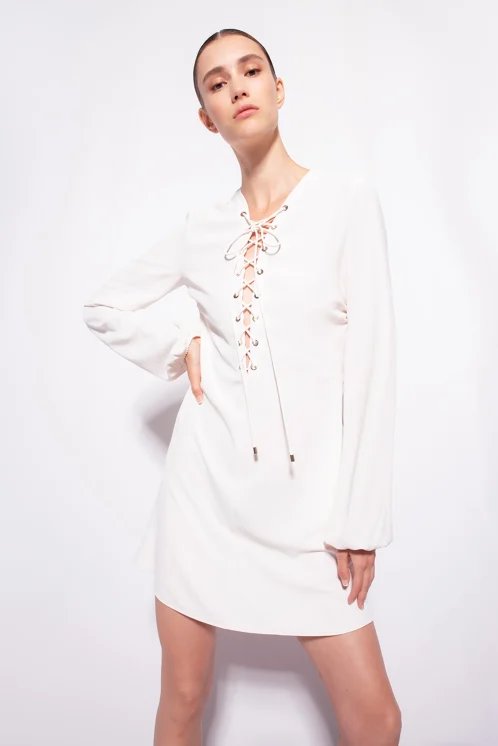 Affabile šaty Bílá barva Ženy