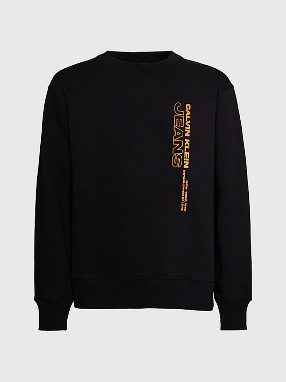 Luxusní Stacked Logo mikina, Černá barva, M, L