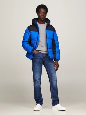 New York Hooded bunda – Tommy Hilfiger, Modrá barva Muži