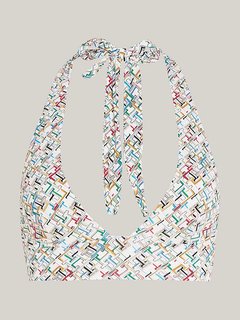 TH Monogram plavky - Horní díl Béžová, Multi barva Ženy