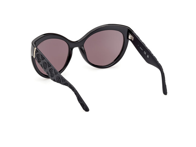 Módní Sluneční brýle, Černá barva, 2024