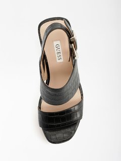 Luxusní FL6NOLPEL04-BLACK KLÍNOVÉ SANDÁLY, 37, 38, 39