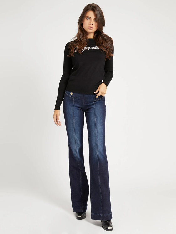 Ada logo svetr Černá barva Ženy