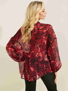 Guess, Bordó, Červená barva Diamante halenka 2