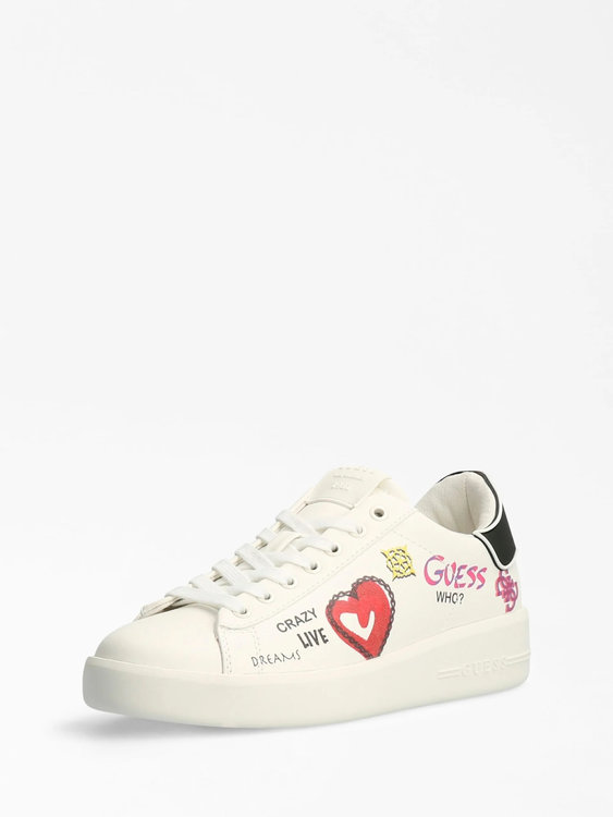 Guess – Rockie tenisky, Bílá barva