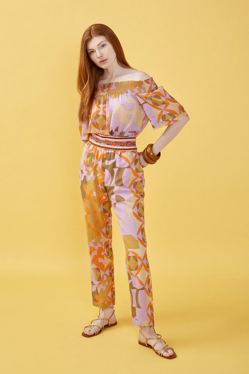 Nenette – Edamame kalhoty, Multi barva