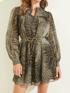 Morgane šaty – Guess, Khaki barva Ženy