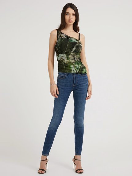 Módní Dinah top, Zelená barva, 2023