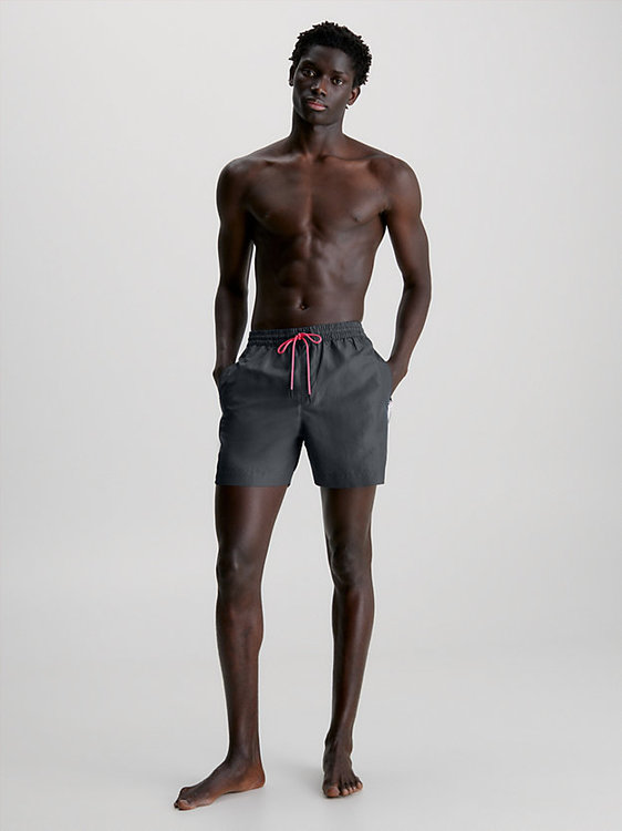 Luxusní Core Logo Tape plavky, Šedá barva, M, L