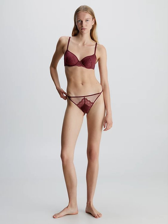 Black Vintage bikiny Bordó barva Ženy