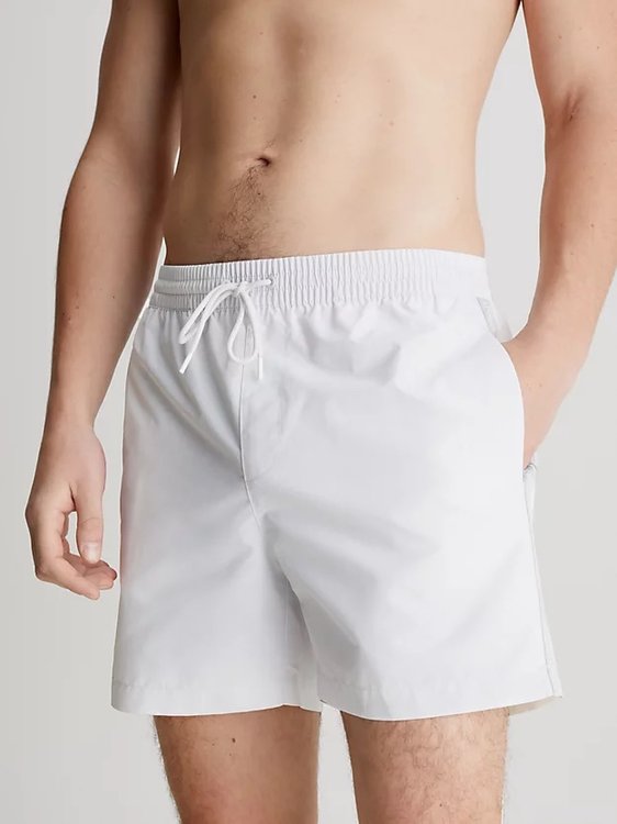 Core Logo Tape plavky – Calvin Klein Swimwear, Bílá barva Muži