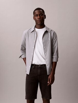 Slim essential šortky – Calvin Klein Jeans, Černá barva Muži