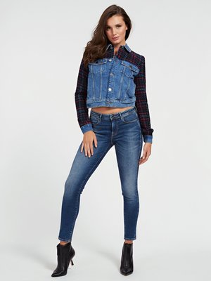 Jeans Jegging – Guess, Modrá barva Ženy, Ženy