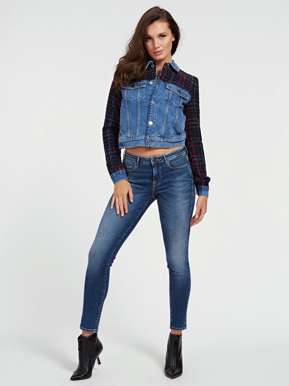 Jeans Jegging – Guess, Modrá barva Ženy, Ženy