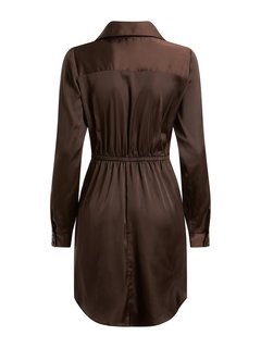 Alya šaty Hnědá barva Ženy